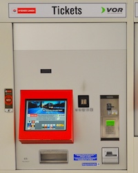 ウイーン交通局の券売機