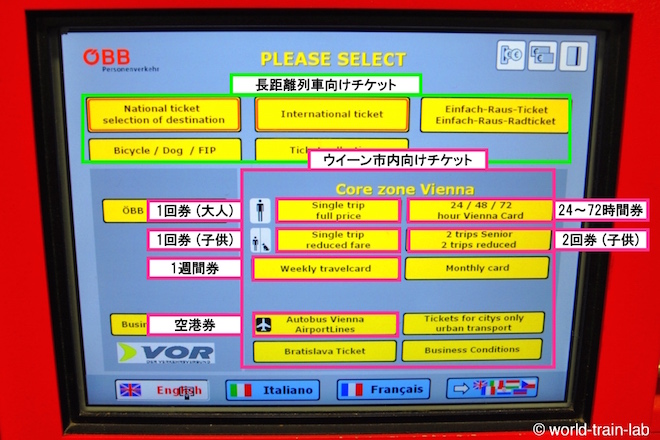 チケットを選択する