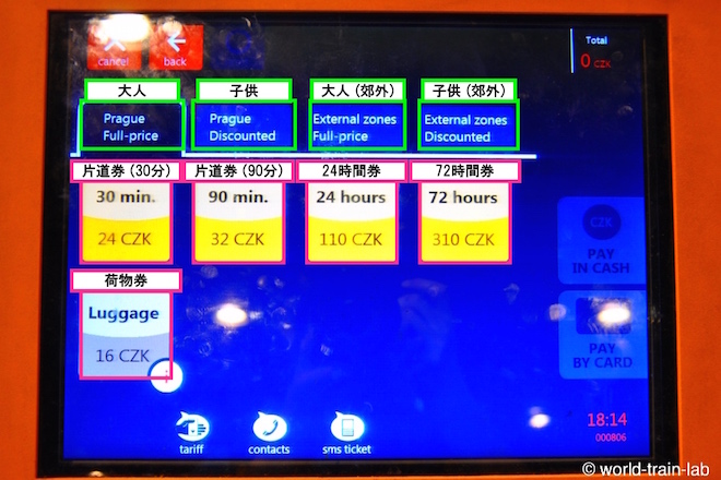 チケットを選択する