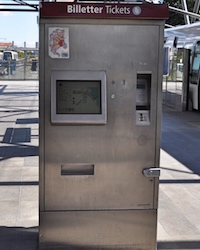 コペンハーゲン交通局の券売機