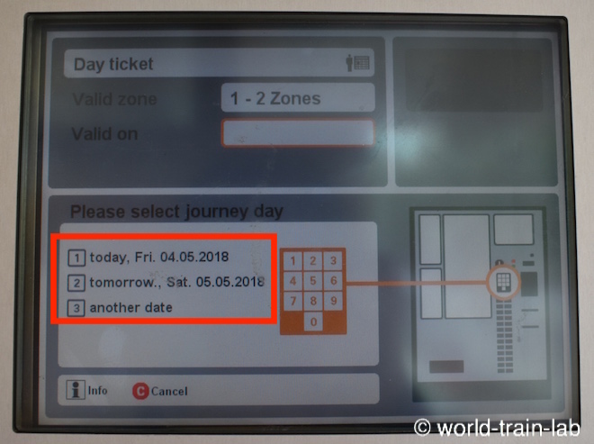 1回券、1日券、4回券等を選択