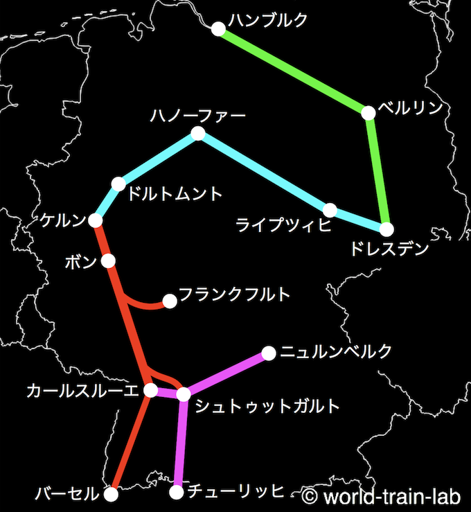 IC 運行路線図