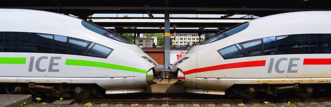 2編成連結された ICE