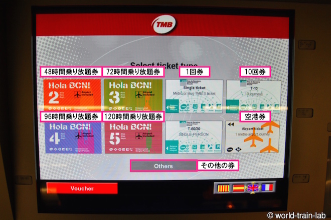 チケットを選択する