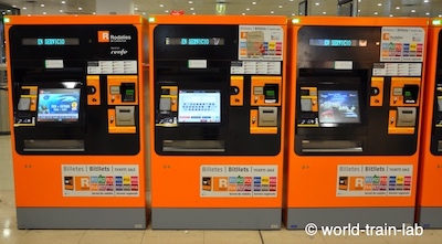 スペイン国鉄 券売機
