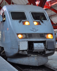 マルメ中央駅に到着したSnabbtag